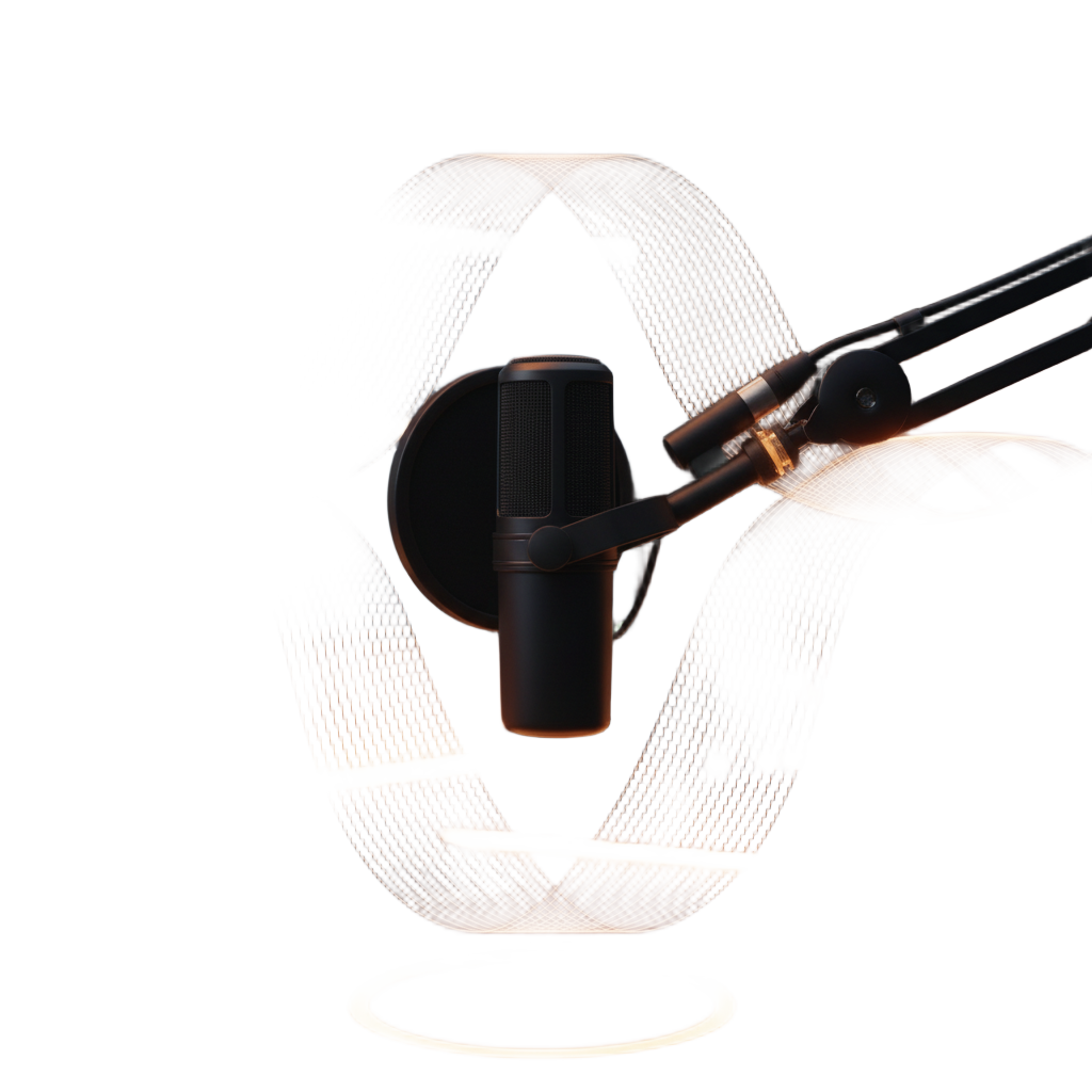 Podcast outro generator producing sign-off script, voiceover and music bed